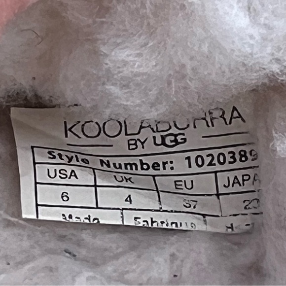 UGG KOOLABURRA LEZLY TAN SUEDE LOAFER SLIPPERS SIZE 6 - Picture 6 of 12